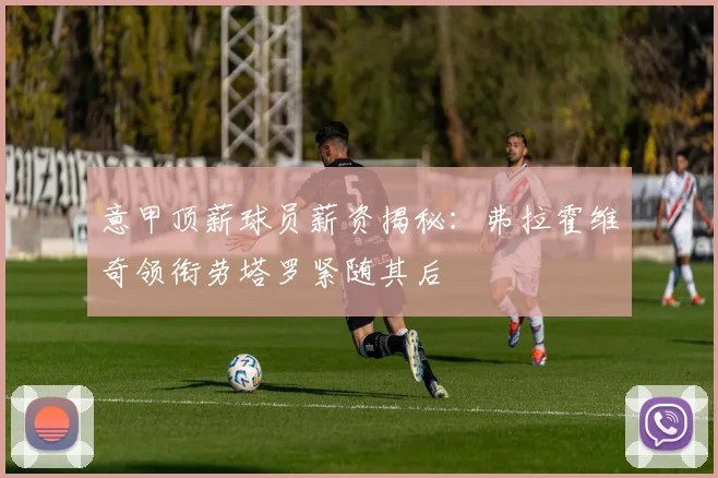 意甲顶薪球员薪资揭秘：弗拉霍维奇领衔劳塔罗紧随其后
